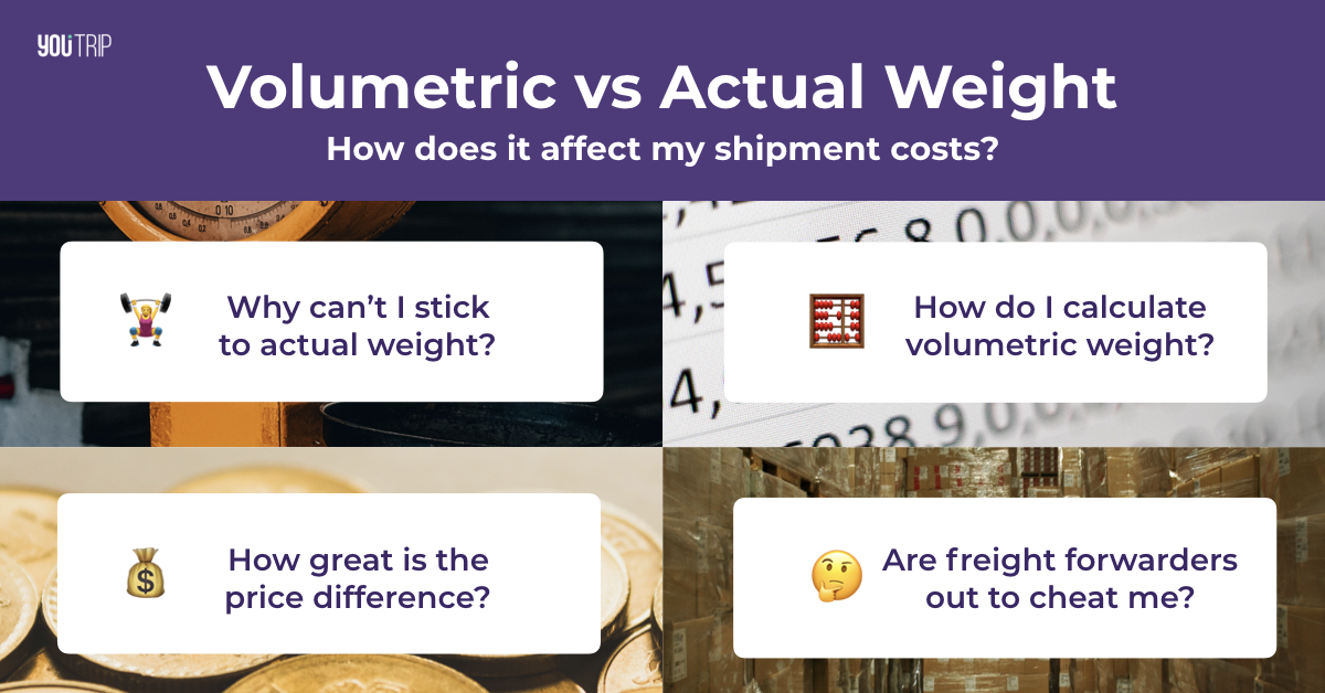 Volumetric Weight Volumetric vs Actual Shipping Guide Blog YouTrip Singapore